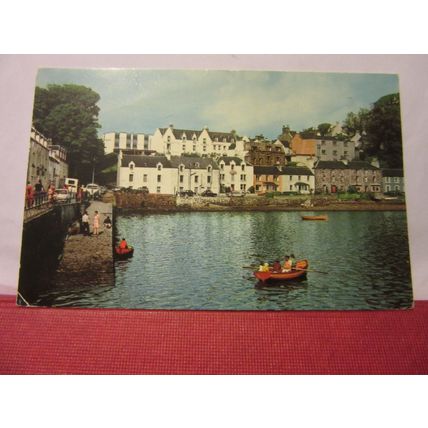 from the harbour, PORTREE, ISLE OF SKYE, SCOTLAND used vintage postcard /