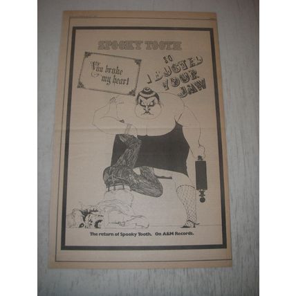 1973 Spooky Tooth You Broke My Heart so I busted Your Jaw Album Advertisement