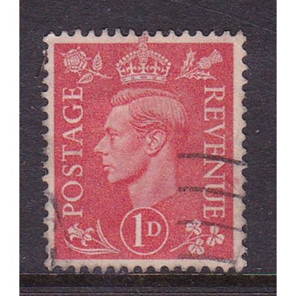 GB 1941-2 GEORGE VI 1d PALE SCARLET USED SG486