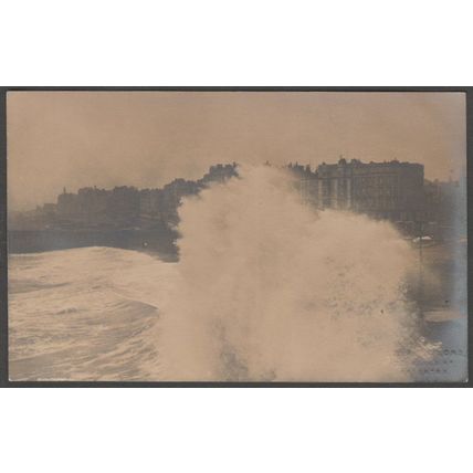 Rough Seas, Brighton, Sussex, c.1905 - Seaman & Sons RP Postcard