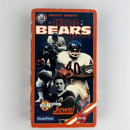 Chicago Bears Football Greatest Moments in Bears History & Superbowl Shuffle VHS
