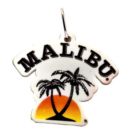 Malibu City California Cost Souvenir Keychain Charm Fob Bag Purse Luggage