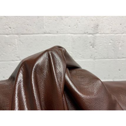 Italian Full Whole Leather Cow Hide Colour Antique Rust, 48 sq ft per hide