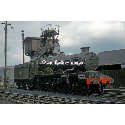 pu2499 - Worcs - Engine No.7021 Haverfordwest Castle at Shed - print 6x4