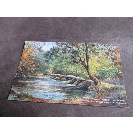 Valentines Postcard - Tare Steps, Dulverton Exmoor - Artist Brian Gerald A910
