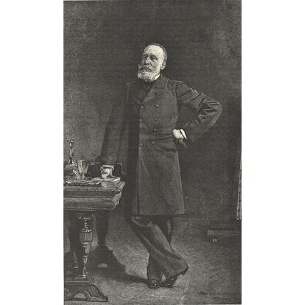 PIERRE PUVIS DE CHAVANNES 1885 Leon Bonnat - Paul Jonnard VICTORIAN ENGRAVING