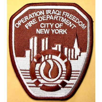 FDNY Operation Iraqi Freedom. 4"X4.5". PP76.