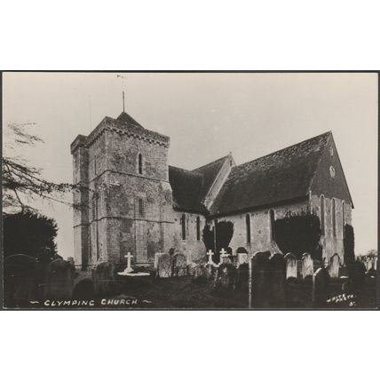 Clymping Church, Sussex, c.1940s - John White RP Postcard