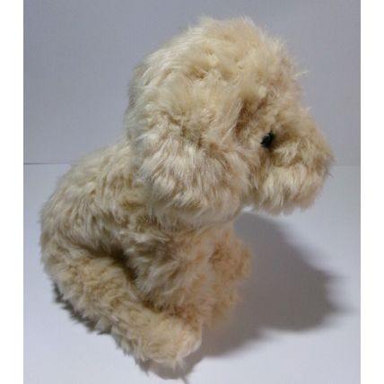 HAND MADE SHORT HAIRED CREAM POODLE 12" PLUSH CUDDLY CUTE TOY DOG