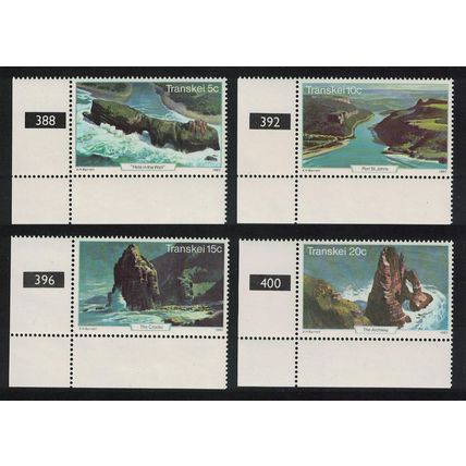 Transkei Tourism 4v Corners Control Numbers 1980 MNH SG#79-82 Sc#83-86