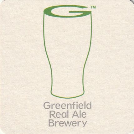 BEER MAT - GREENFIELD REAL ALE BREWERY - REAL ALE - (Cat No 001) - (2010)