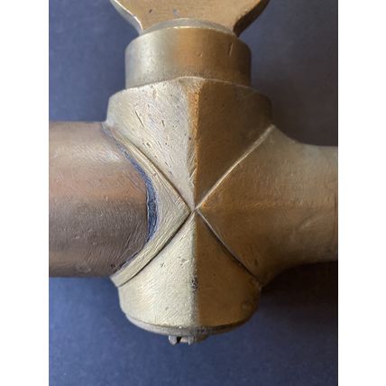 Antique Brass Barrel / Hose Tap Spigot.