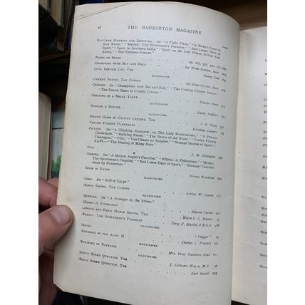 JAN TO JUNE 1909 THE BADMINTON MAGAZINE SPORTS BOUND VOL 28 BOOK (P12) AA