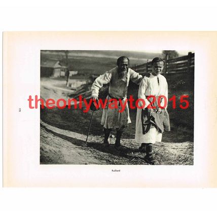 Russian Peasants, Russia, Photo Book Illustration (Print) 1935