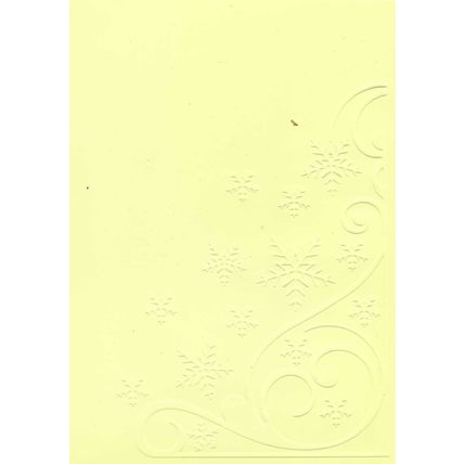 5"x7" Embossed Card. 10 Sheets. Snowflakes (36). Cardmaking Scrapbooking Crafts