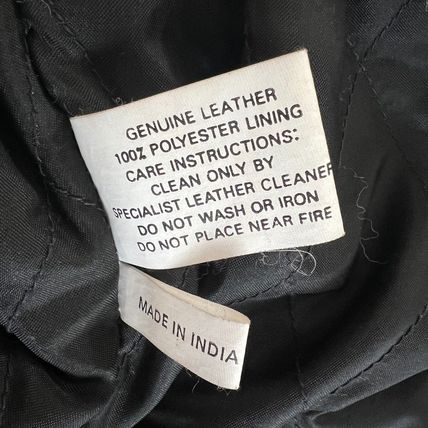 KC Collections Biker Leather Moto Motorcycle Jacket