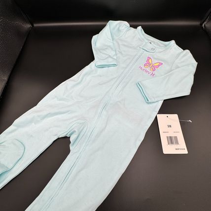 Hurley Infant Girls Footed Coverall - Long Sleeve Size 9 Months