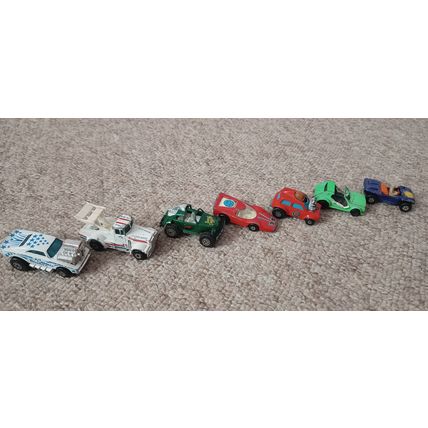 seven custom matchbox toy vehicles