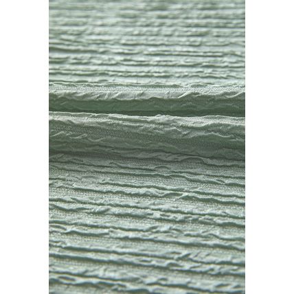 Grass Green Solid Color Textured Crinkle Short Sleeve T Shirt Dress