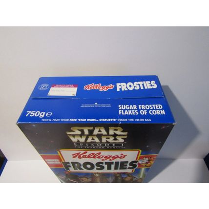 Kellogg`s Frosties 1999 Star Wars Statuettes Cereal Box & Set of 10 Sealed