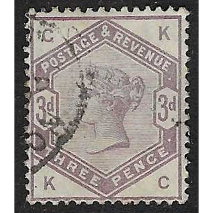GB 1883-4 QUEEN VICTORIA 3d USED SG191 " KC "
