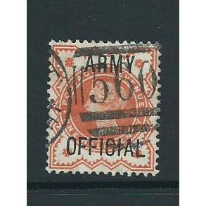 official stamps gb sg41 sg 41 vfu army