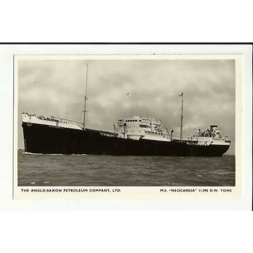 Anglo-Saxon Petroleum Co. MV NEOCARDIA Company Postcard