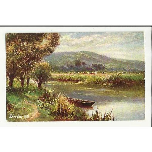 Worcestershire BREDON HILL Art Postcard by Hildesheimer (5358)