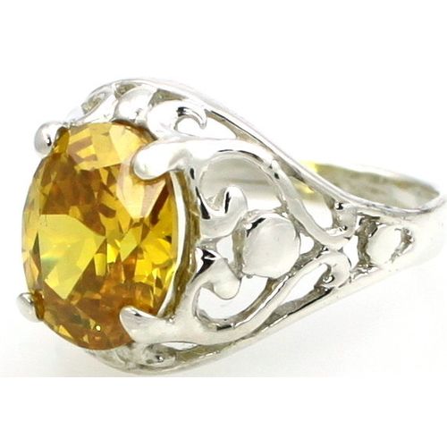 Citrine, 925 Sterling Silver Ring, SR004