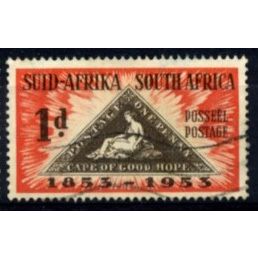SOUTH AFRICA 1954 - Centenary Cape of Good Hope 1d - Stamps on Stamps - Used (c)