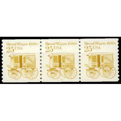 2136 25c Bread Wagon Fine MNH Dry Gum PNC 4/3 W1523