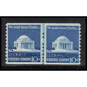 1520 10c Jefferson Memorial Fine MNH CLP QA0137