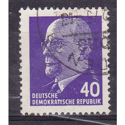 EAST GERMANY DDR 1961 WALTER ULBRICHT 40pf VALUE USED SG E583