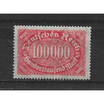 Germany.SG246 100000m Red.Mounted Mint.Nov21
