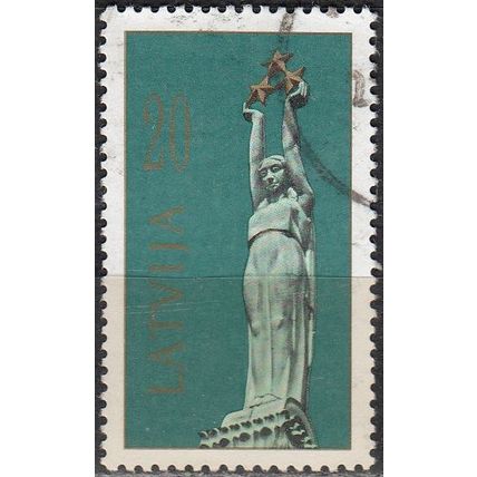 Latvija 1991 Michel 319 O Cote (2013) 0.70 € Monument de la Liberté Cachet rond