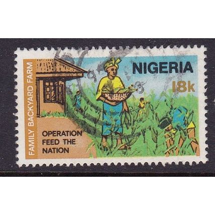 NIGERIA 1978 OPERATION FEED THE NATION 18K USED SG382