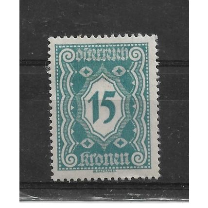 Austria.D516 15k Blue.Mounted Mint.Aug22
