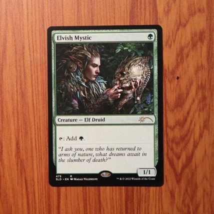 Mtg Proxy Elvish Mystic #475 Secret Lair Drop (SLD) Hologram magic