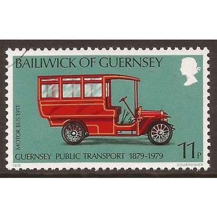 1979 Guernsey, History of Public Transport, Fine Used Stamp, SG 205. #2180
