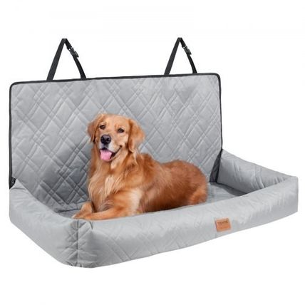 Dog Booster Car Seat Pet Car Seat for Medium Large Dog up to 100 lbs Gray