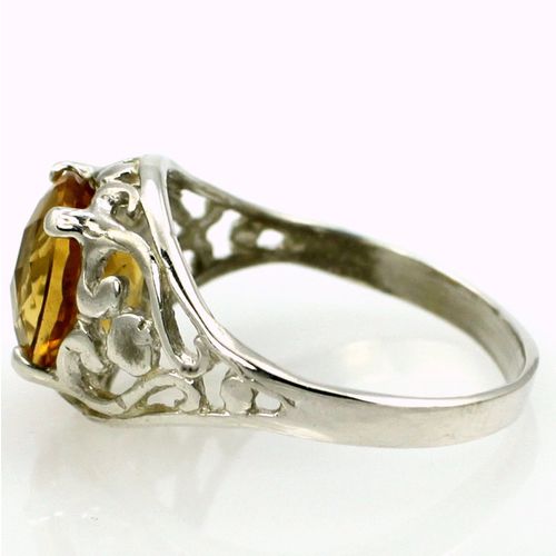 Citrine, 925 Sterling Silver Ring, SR004