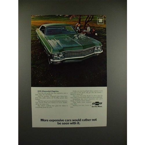 1970 Chevrolet Caprice Car Ad - Be Seen With It!
