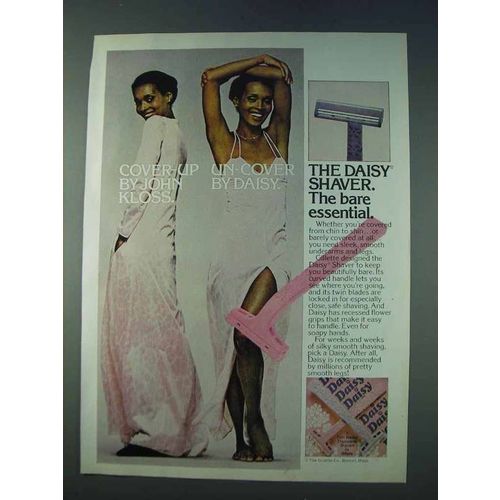 1978 Gillette Daisy Razor Ad - Cover-up By John Kloss