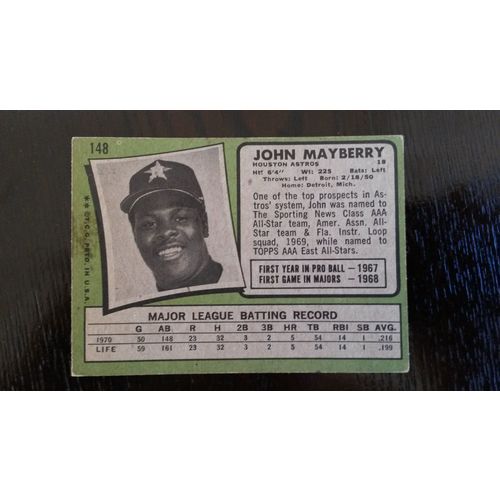 1971 Topps Card # 148 John Mayberry Poor (1) Houston Astros