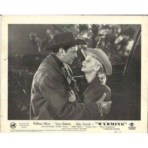 WYOMING William Elliott, Vera Ralston, John Carroll F-O-H Stills (6)
