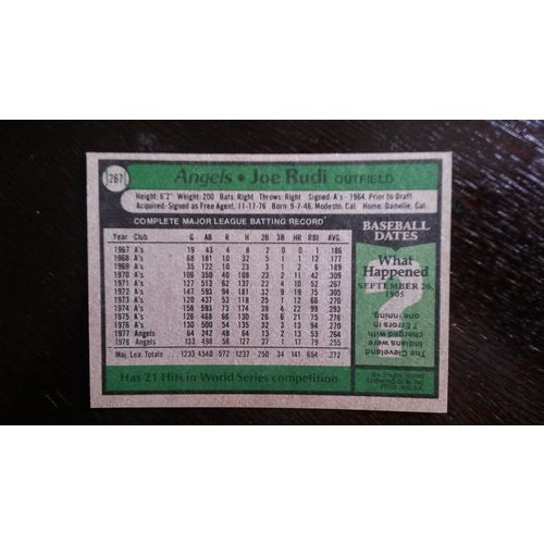 1979 Topps Card # 267 Joe Rudi Excellent (5) California Angels