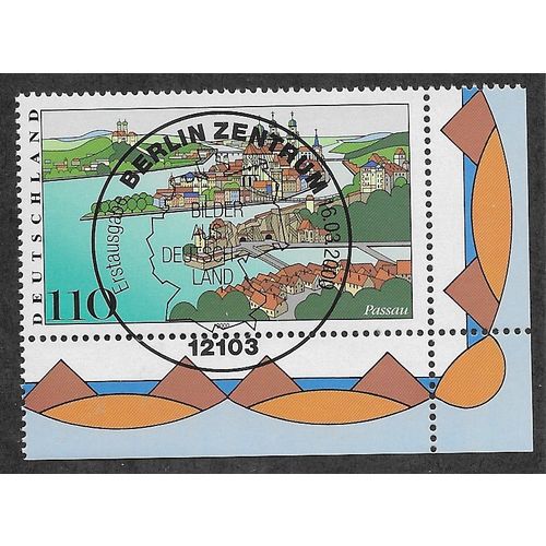 GER 2000 110pf 'IMAGES OF GERMANY PASSAU' (CORNER MARGIN) FINE USED (EBID59-431)