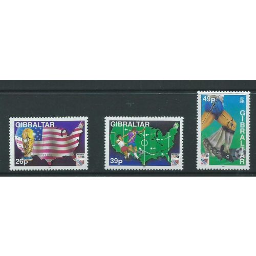 gibraltar stamps sg 721 sg 721 world cup football mnh set