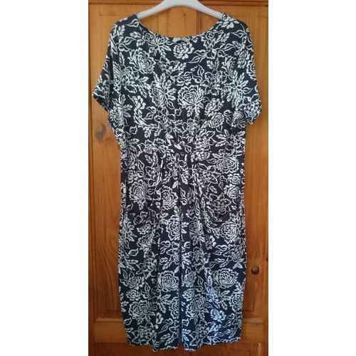 Women's Navy Flower Dress - Brand Tu