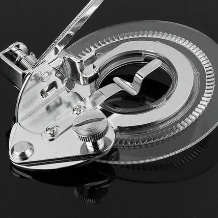 Round Disc Embroidery Sewing Machine Accessories Presser Foot Flower Stitch UK
